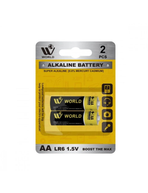 Alkaline AA Battery Cells - 2 Pcs | WBM WORLD